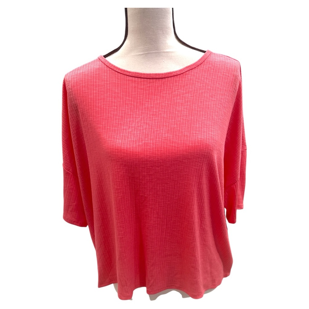 Old Navy Orange Pink Boxy Relaxed T-Shirt NWT